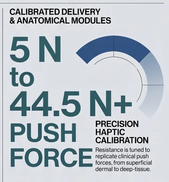 njection push force calibration from 5 N to 44.5 N for AdvaSaf Simulate